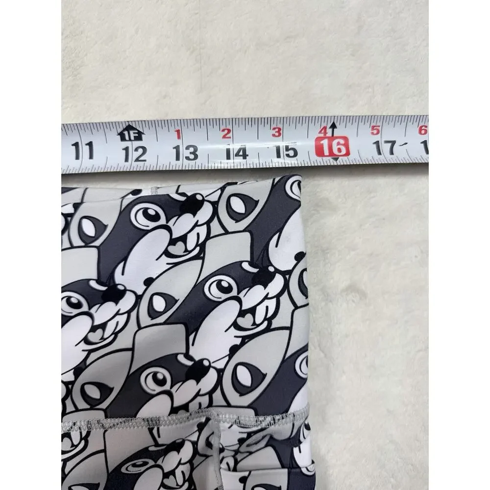 BUC-EES Knit Gray Black Bucky The Beaver LEGGINGS PANTS Child Size Youth Medium